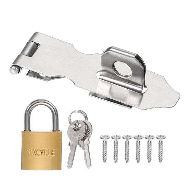 Silver T-Handle Lock Set With Rear Fixing For Shed, Garage, Canopy