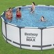 preview thumbnail 2 of 6, Bestway Steel Pro MAX 14'x48" Round Above Ground Swimming Pool with Pump & Cover - 128.8