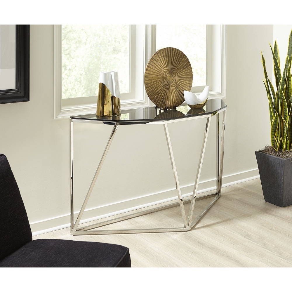 Overstock glass console clearance table