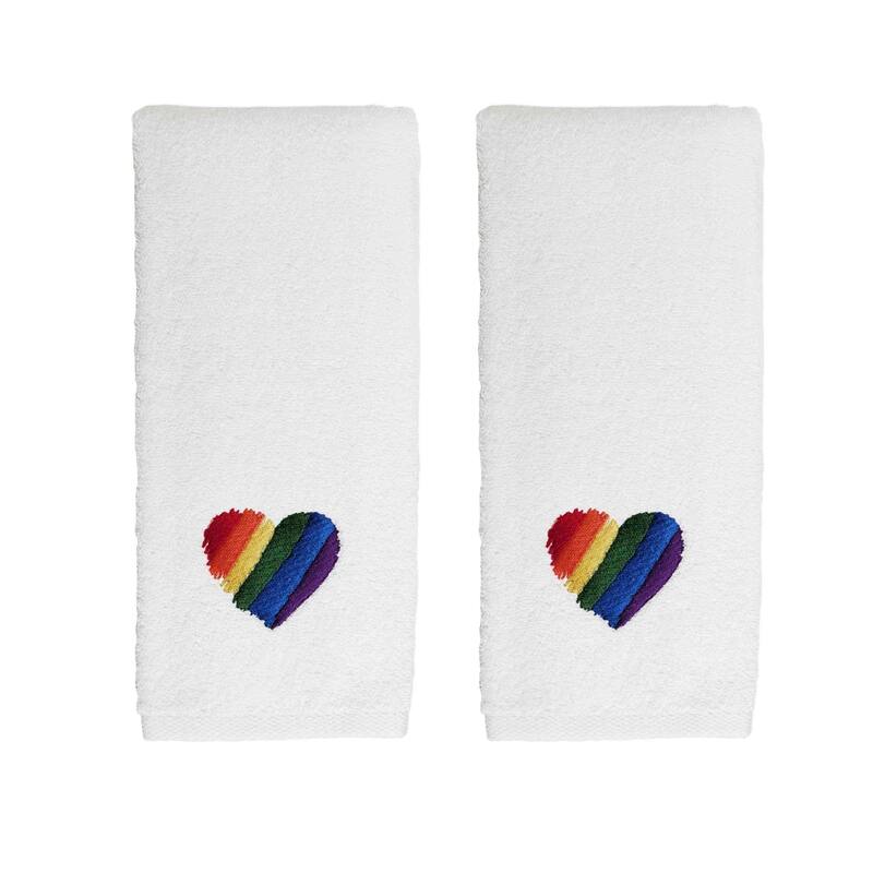 Avanti Heart 2-Pack Hand Towel Set - Hand Towel 2pk Set