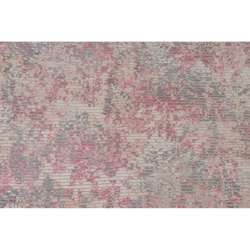 Moder / Abstract Area Rug Handmade Oriental Wool Carpet - 5'7" x 8'0"