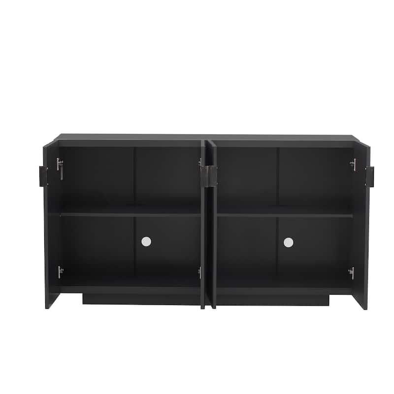 4 Wavy Doors Ample Storage Space Sideboard