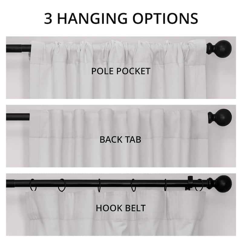 Exclusive Fabrics Performance Linen Luxury Blackout Curtains (1 Panel) - Thermal Insulation, Elegant Blackout Drapery