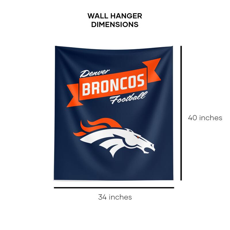 NFL Denver Broncos Premium Wall Hanging - 34"x40"