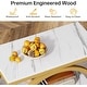 preview thumbnail 29 of 29, 3 Tiers End Table, Wood Side Table for Living Room, Slim Nightstand