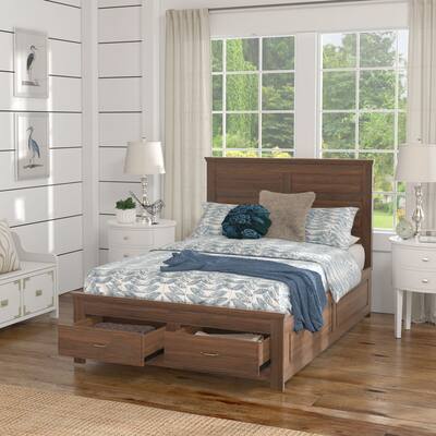 Tatum Wood Panel Platform Bed with Storage by iNSPIRE Q Classic