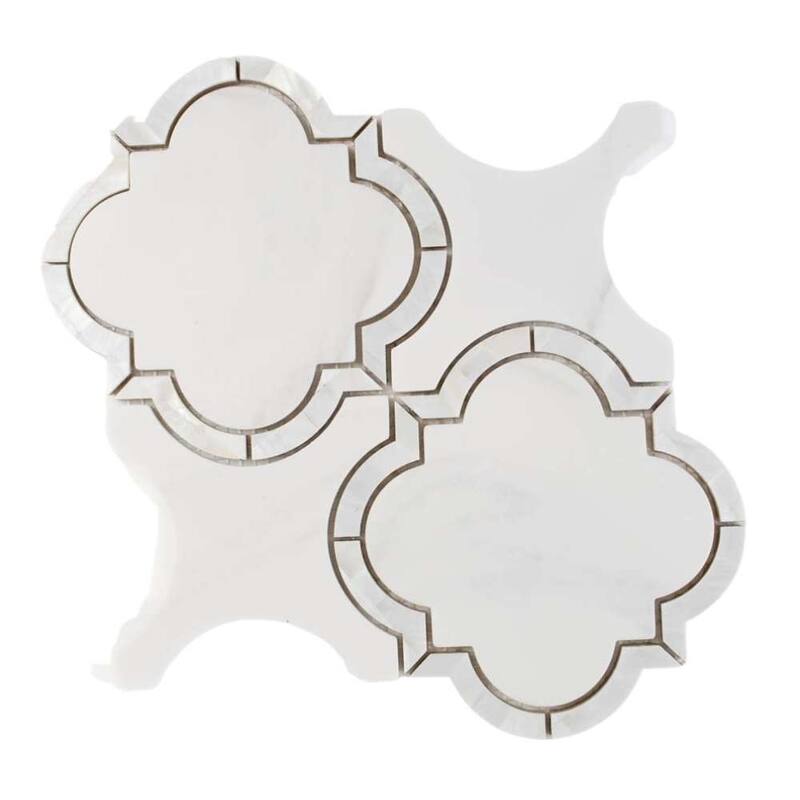 The Tile Life Delphi Pearl 12x12 Glass Backsplash Wall Tile