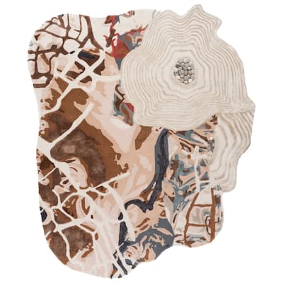 SAFAVIEH Handmade Fifth Avenue Merethe Contemporary Wool Rug - 7' x 8'3"