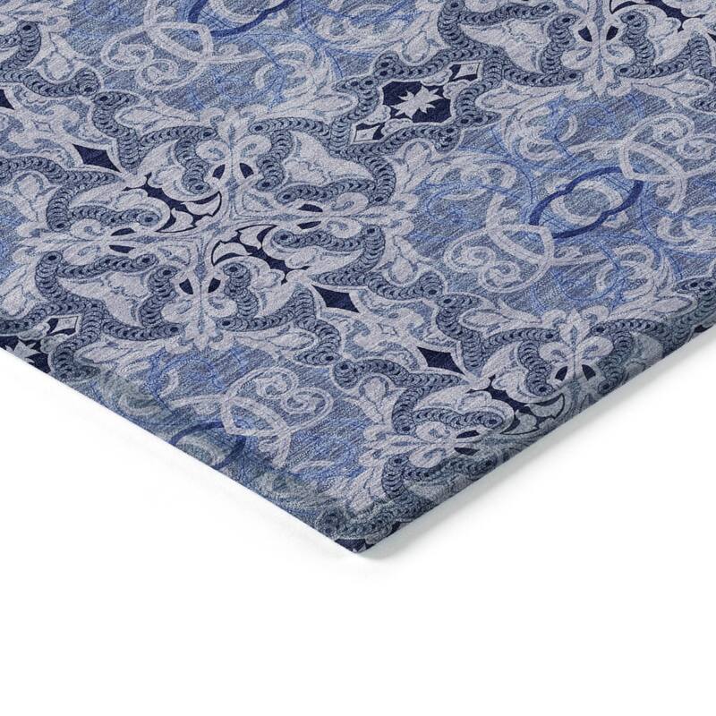 Machine Washable Indoor/ Outdoor Chantille Traditional Medallions Rug