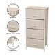 preview thumbnail 9 of 11, LCM Home Fashions Multiple Shelf Drawer Foldable Storage Chest Night Stand