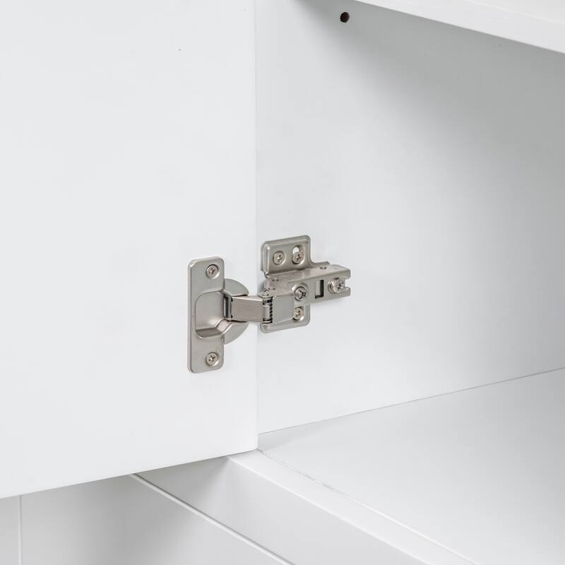 36" Bathroom Vanity without Sink, Cabinet Base Only - White