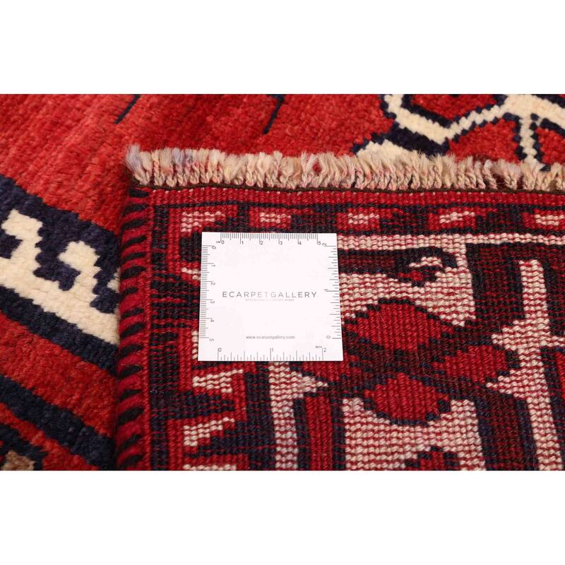 ECARPETGALLERY Hand-knotted Melis Red Wool Rug - 5'10 x 7'0