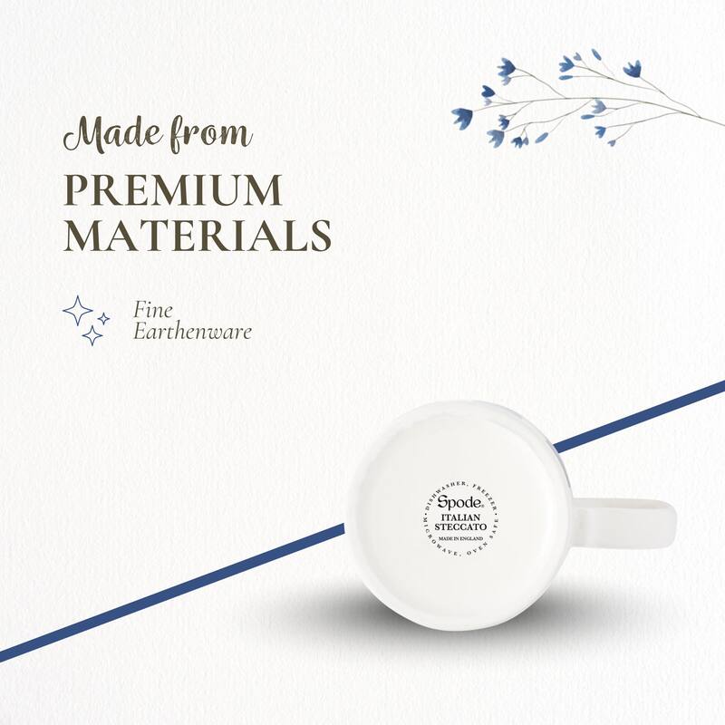 Spode Set of 4 Steccato Stripe Mugs - 12 oz