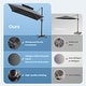 preview thumbnail 80 of 85, 11 x 11 FT Outdoor Square Patio Cantilever Offset Umbrella with Crank and 360 Degrees Rotation