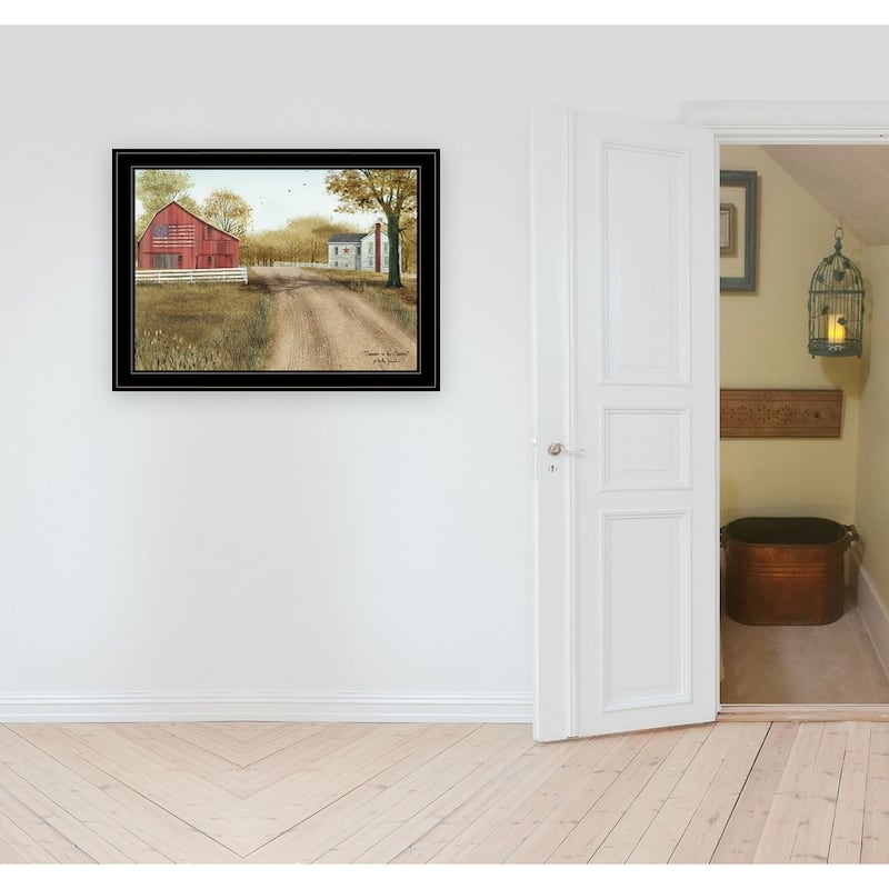 TrendyDecor4U Farmhouse "Summer in the Country" Framed Print Wall Art by Billy Jacobs