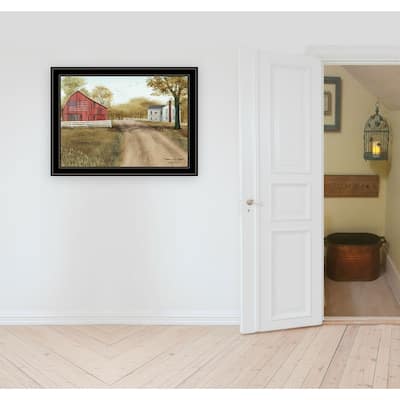 TrendyDecor4U Farmhouse "Summer in the Country" Framed Print Wall Art by Billy Jacobs