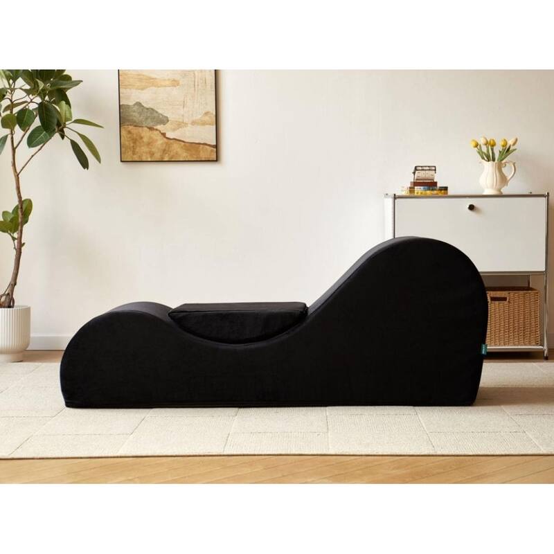 Chaise Lounge Chair Relaxation, Ergonomic Design with Soft Yet Firm High-Density Foam Core, Removable Machine-Washable C