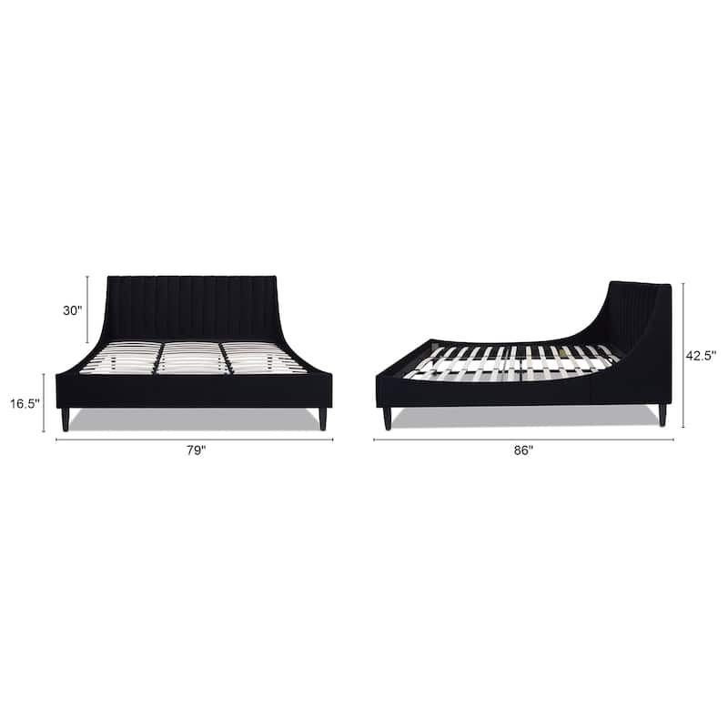 Aspen Vertical Tufted Upholstered Platform Bed