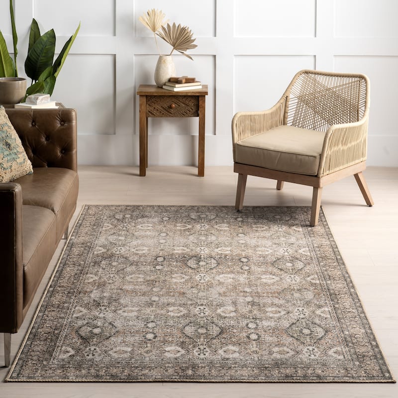 Nuloom Hillstone Collection Traditional Vintage Medallion Area Rug