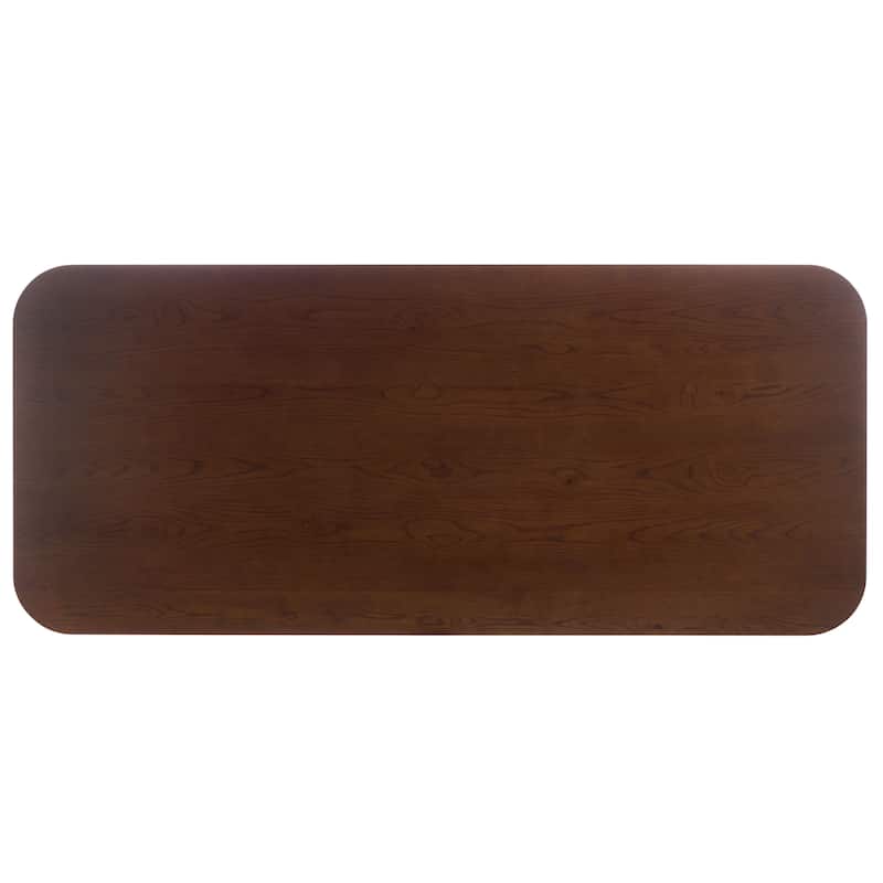 SAFAVIEH Couture Kaylenne 90-inch Ribbed Apron Dining Table - 90"W x 39"D x 30"H