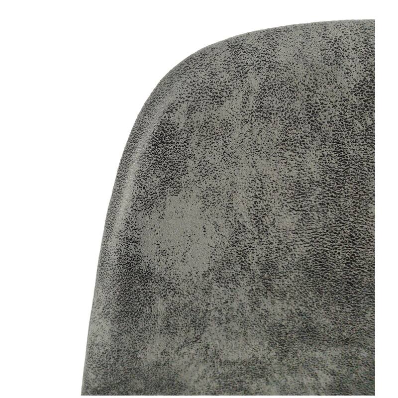 Modern Set of 4 Dining Chairs with Arched Backrest and Cushioned Seat and Black Metal Legs for Dining Room and Living Room