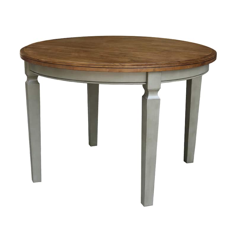 44 x 44 in. Round Top Dining Table - Hickory/Stone