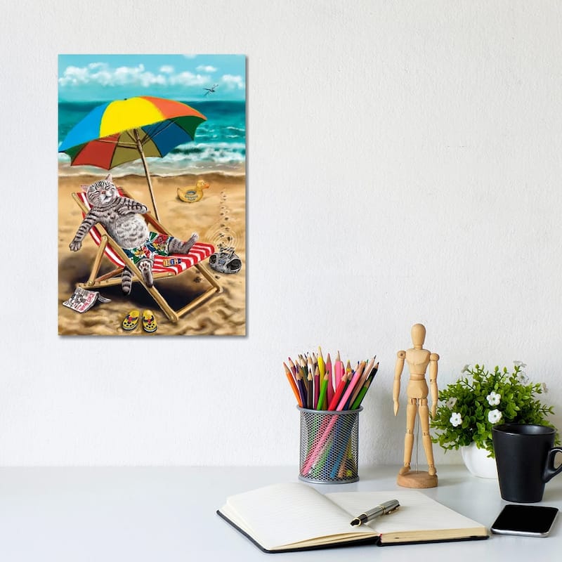 iCanvas "On The Beach" by Anastasia Evgrafova Canvas Print - 12x8x0.75