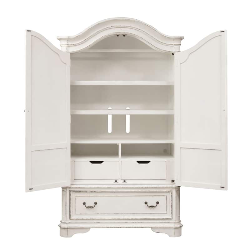 Magnolia Manor Antique White Armoire
