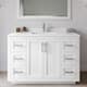 Option White / White Quartz Top / Brushed Nickel Hardware