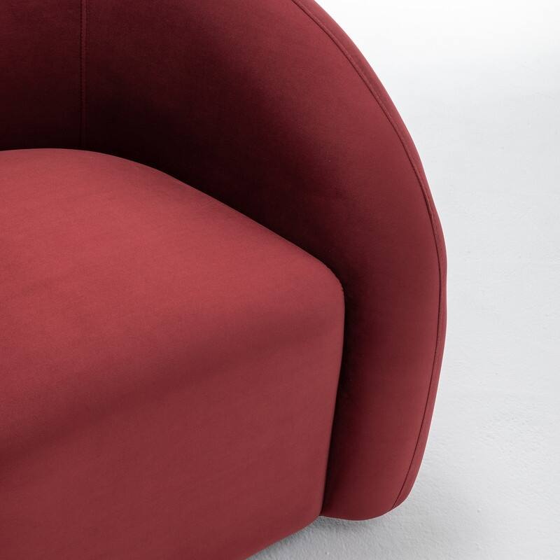 SEYNAR Modern Glam Velvet 360 Degree Swivel Accent Armchair with Tufted Back Set of 2