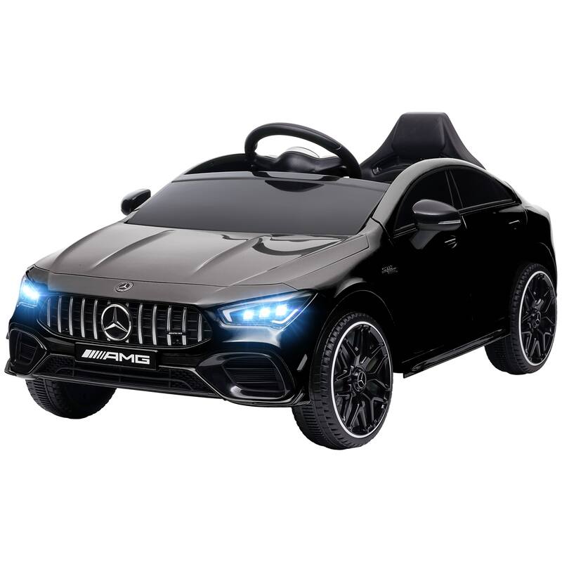 Licensed Mercedes-Benz AMG CLA 45 Kids Electric Ride On Car with Remote, Adjustable Speed, Spring Suspension, and Music