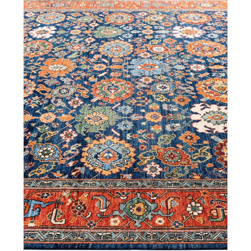 Serapi One-of-a-Kind Hand-Knotted Area Rug - Blue - 8' 1" x 10' 1"