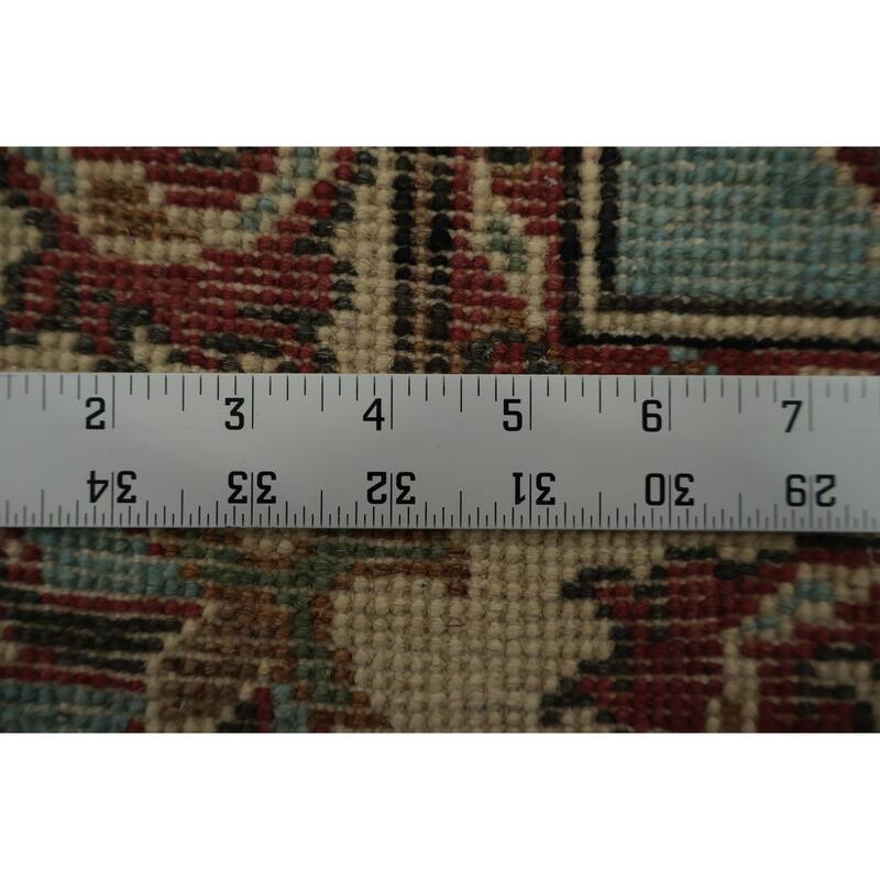 Hand Knotted Oriental 100% Wool Carpet Traditional All-Over Navy Blue & Blues Kazak Area Rug - 2' 10'' X 2' 0''