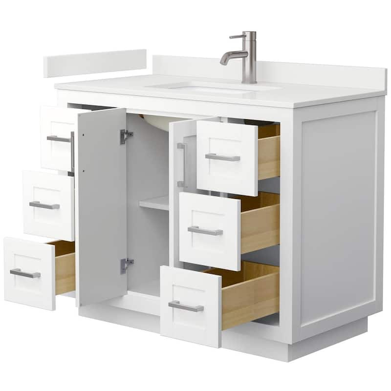 Wyndham Collection WCF292942S-QTZ-UNSMXX Miranda 42" Free Standing