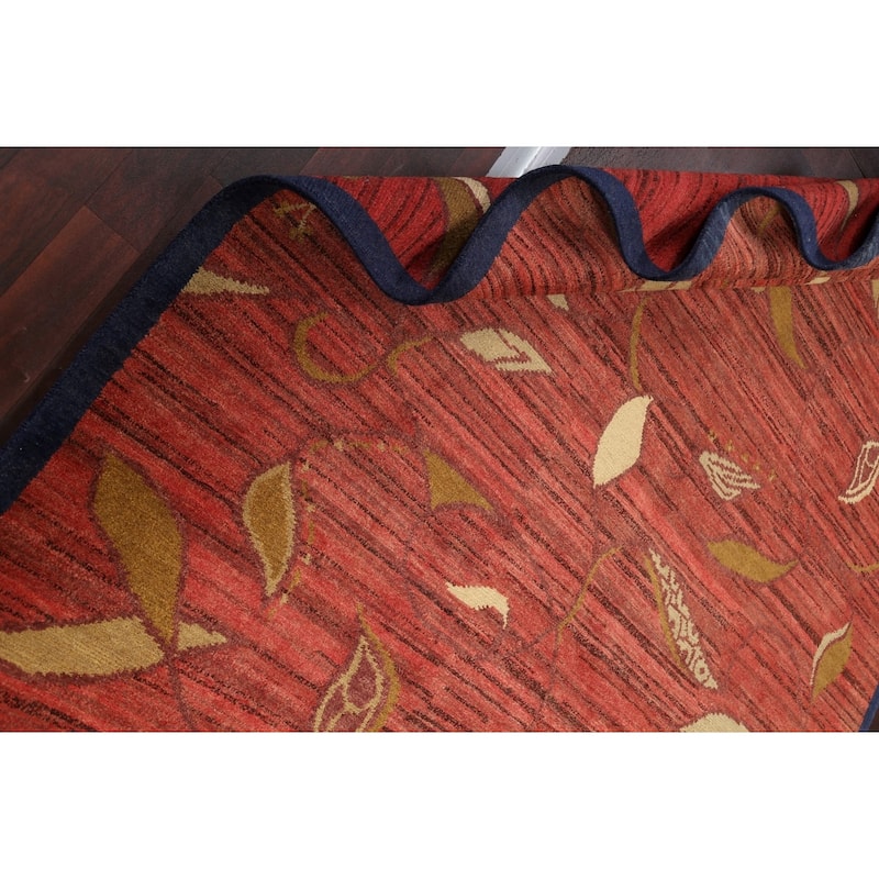 Vegetable Dye Nepalese Oriental Home Decor Area Rug Wool Hand-knotted - 6'2" x 9'1"
