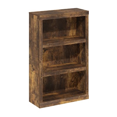 Furinno Rail 3-Tier Open Shelf Bookcase