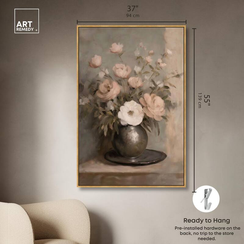 Porcelain Pink Canvas by Art Remedy