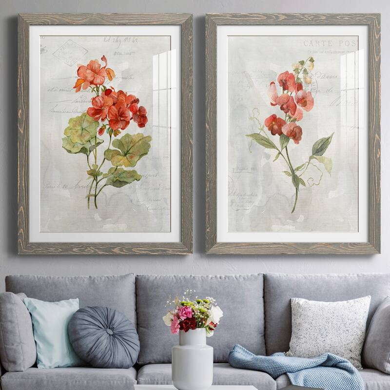 Linen Geranium-Premium Framed Print - Ready to Hang