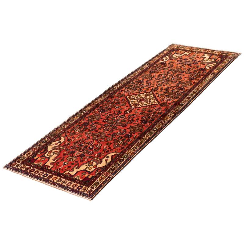 ECARPETGALLERY Hand-knotted Andelz Dark Copper Wool Rug - 3'1 x 9'10