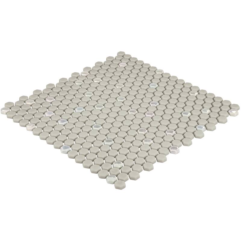 Daltile Starcastle 5/8" Mini Hexagon Glass Wall and Floor Mosaic (15 PC Per Carton) (13.80 SQFT Per Carton)