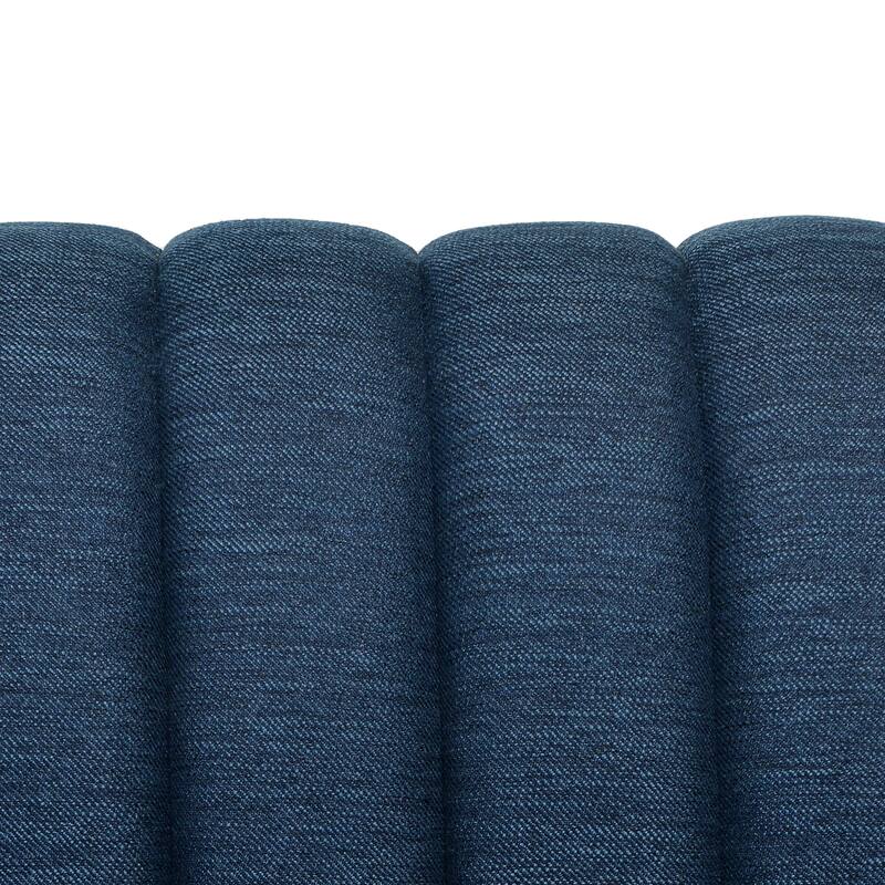 Contemporary Deep Seat Sofa with 2 Accent Pillows & Sloped Arms