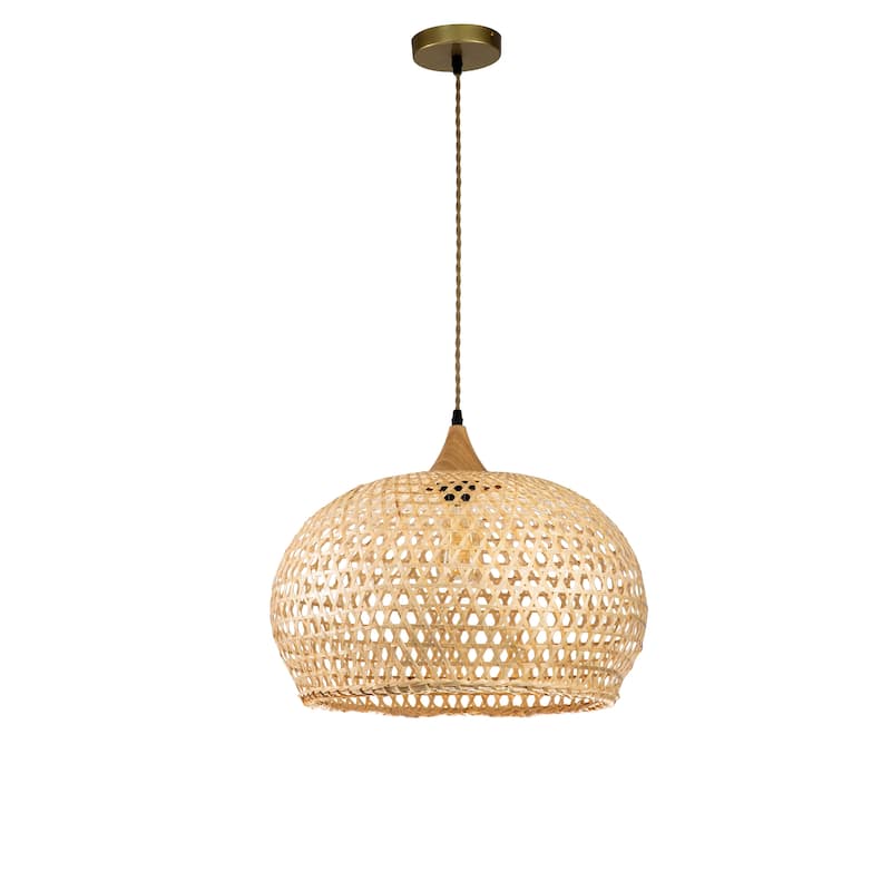 Wicker Rattan Pendant Light