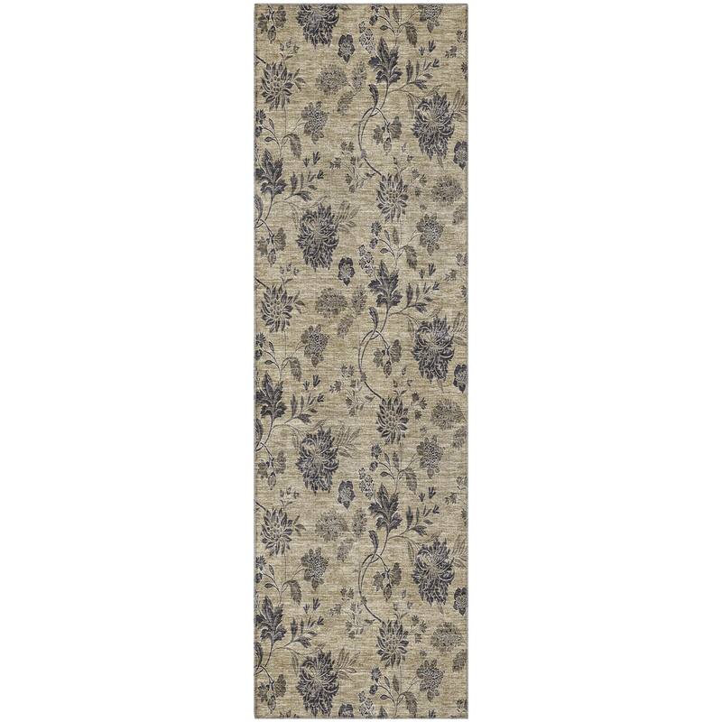 Premium Washable Super Soft Floral Borderless Mayfield Rug