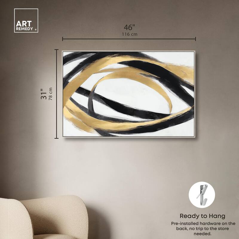 Loops of Luxury II Canvas by Art Remedy