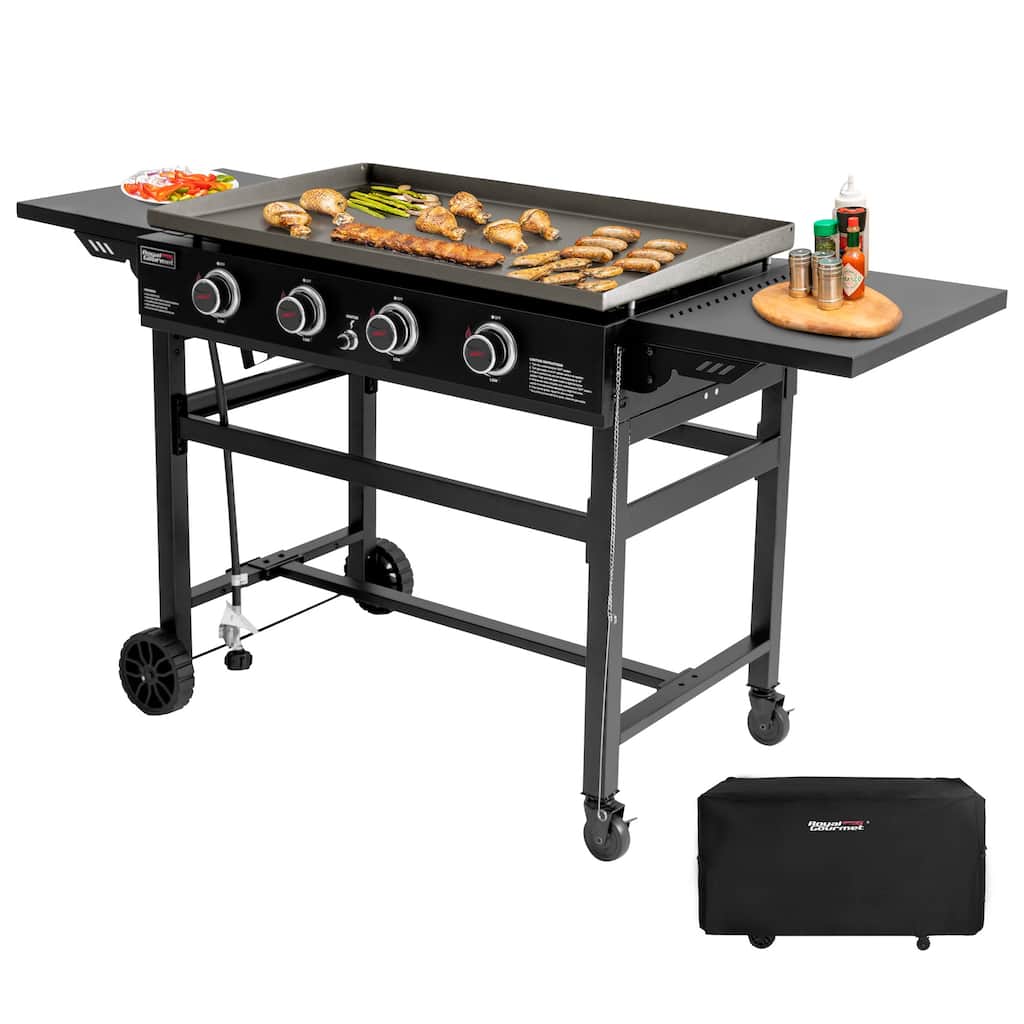 Royal Gourmet 35-Inch 4-Burner Gas Griddle with Cover
