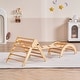 preview thumbnail 34 of 42, Wood Climbing Toy Set Pine 5-in-1 Play Gym for Kid's