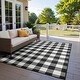 Style Haven Gingham Check Indoor/Outdoor Area Rug.. - Bed Bath & Beyond ...