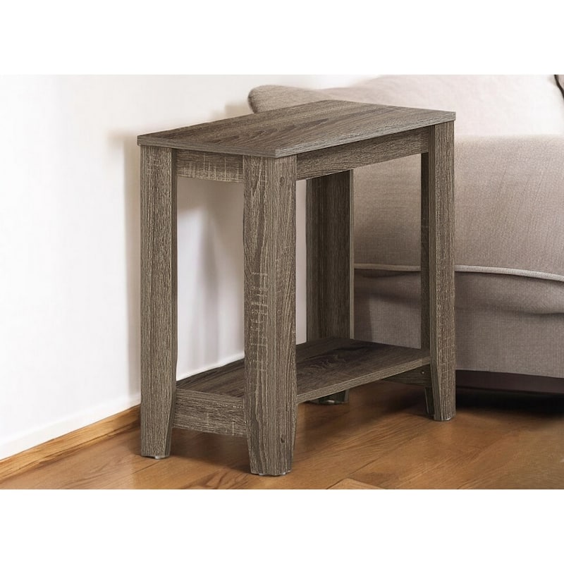 22 Inch End Table with Shelf for Living Room Bedroom or Entryway - 23.75” x 11.75” x 22”