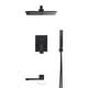 preview thumbnail 25 of 29, Clihome 3 Function 10" Wall Mounted Dual Shower Heads Shower System 10" - Black