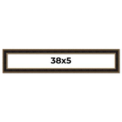 38x5 Frame Gold Antique Vintage Sold Wood Picture Frame | 1.75 Inch